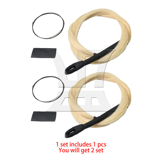 BQLZR 2pcs Erhu Bow Hair for Violin Cello