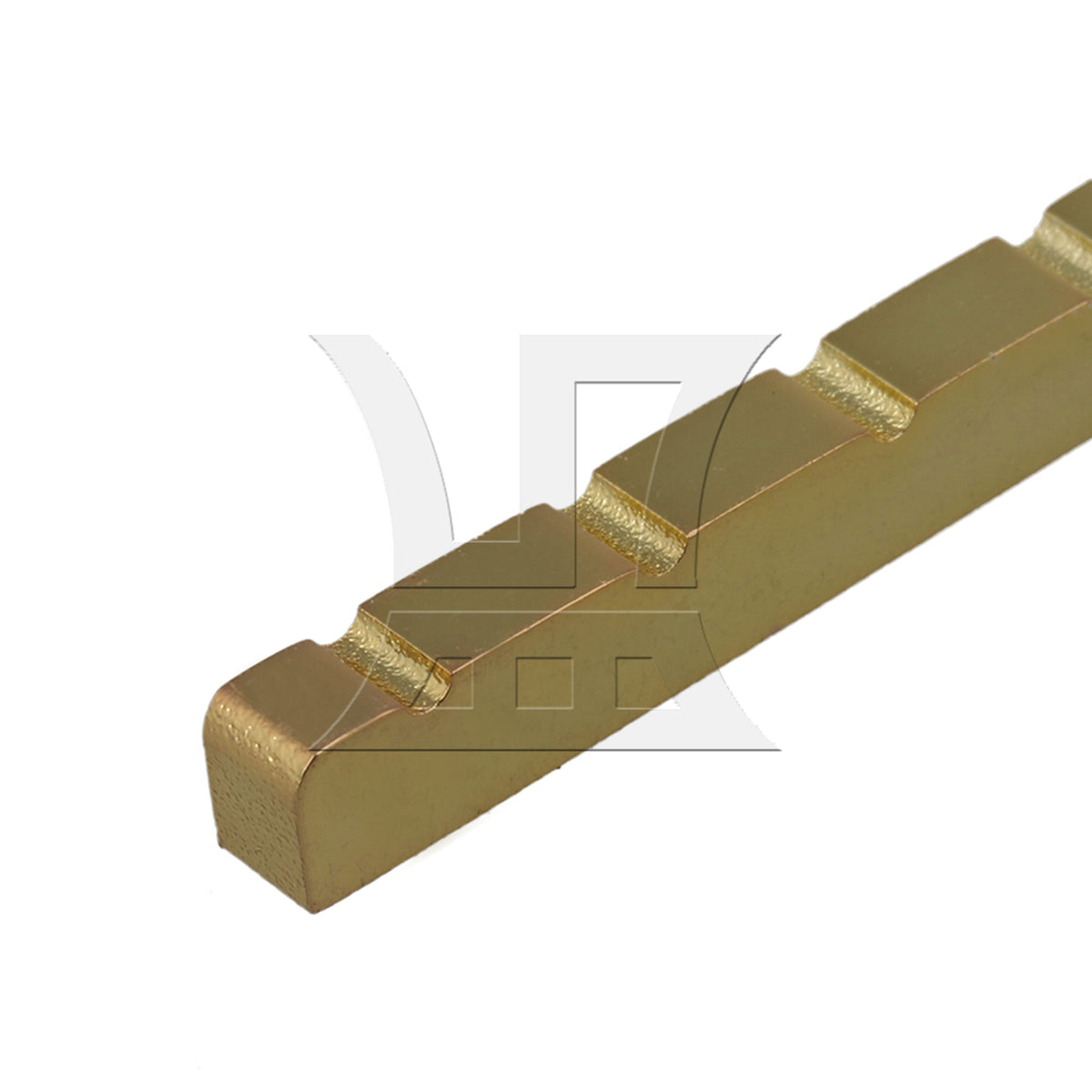 BQLZR Zinc Alloy Six String Electric Guitar Nut Gold 4.2x0.36x0.46cm for Guitar Enthusiasts