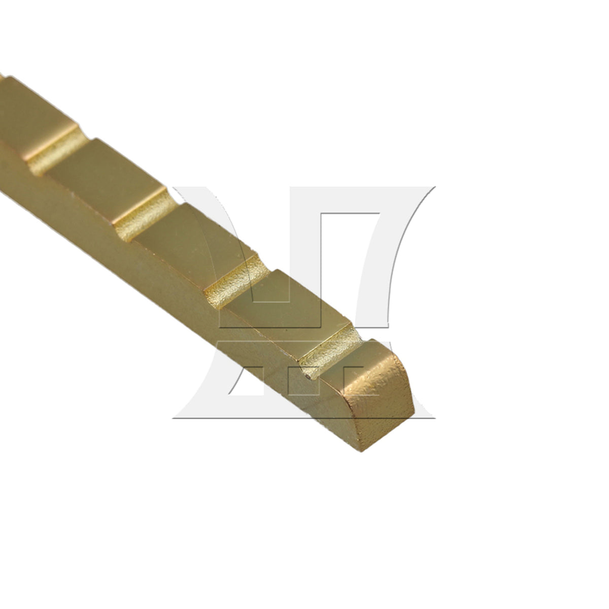 BQLZR Zinc Alloy Six String Electric Guitar Nut Gold 4.2x0.36x0.46cm for Guitar Enthusiasts