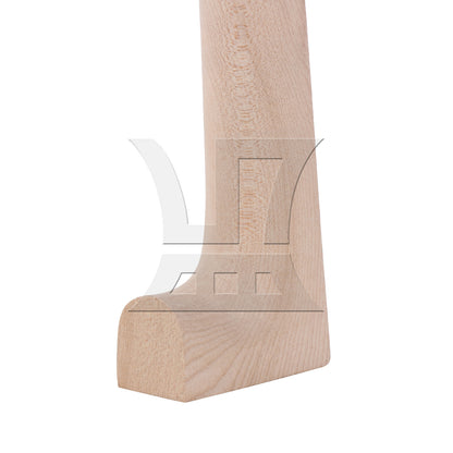 BQLZR 3pcs DIY Maple Violin Neck 4/4 Wood Color for Violin Neck Making