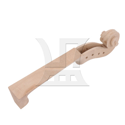 BQLZR 3pcs DIY Maple Violin Neck 4/4 Wood Color for Violin Neck Making