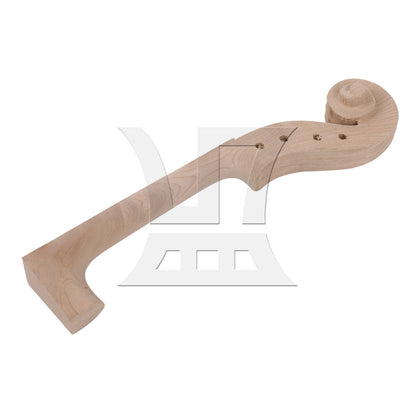 BQLZR 3pcs DIY Maple Violin Neck 4/4 Wood Color for Violin Neck Making