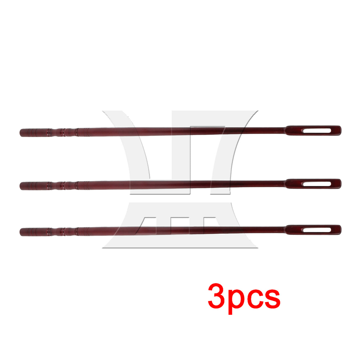BQLZR 3pcs Maple Flute Cleaning Rod Mahogany Color 35.1x1cm for Wind Ensemble Music Classroom