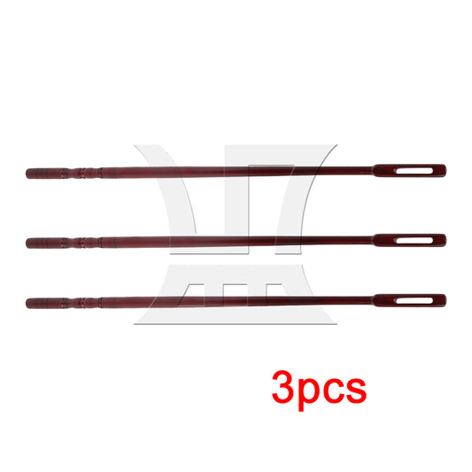 BQLZR 3pcs Maple Flute Cleaning Rod Mahogany Color 35.1x1cm for Wind Ensemble Music Classroom