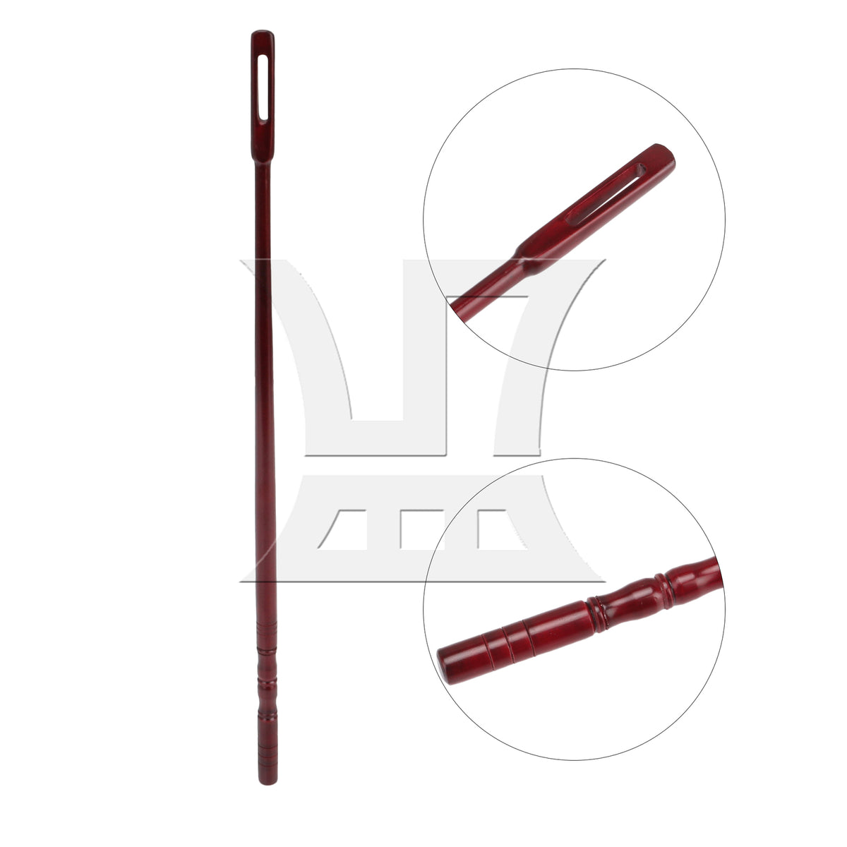 BQLZR 3pcs Maple Flute Cleaning Rod Mahogany Color 35.1x1cm for Wind Ensemble Music Classroom