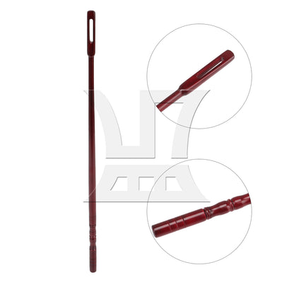 BQLZR 3pcs Maple Flute Cleaning Rod Mahogany Color 35.1x1cm for Wind Ensemble Music Classroom