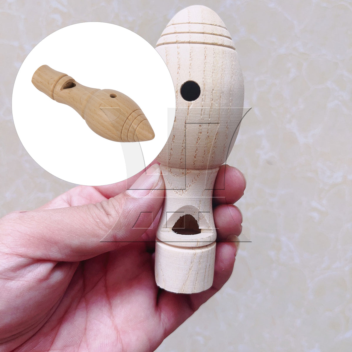 BQLZR 2pcs Orff Early Training Teaching Aids Wooden Bird Caller Whistle Chirping Long Type for Training Tools