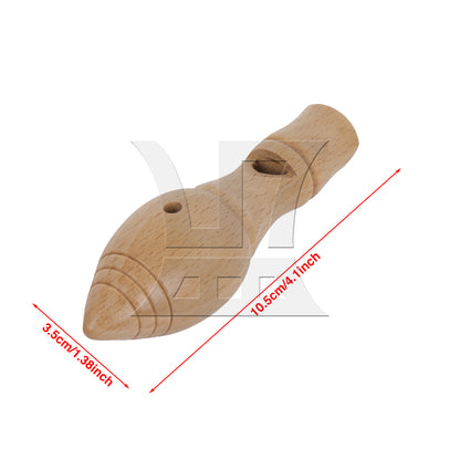 BQLZR 2pcs Orff Early Training Teaching Aids Wooden Bird Caller Whistle Chirping Long Type for Training Tools