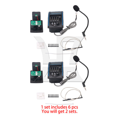 BQLZR 2 Sets RK-4M5-Band EQ with LCD Tuner and Microphone Guitar Replacement Parts