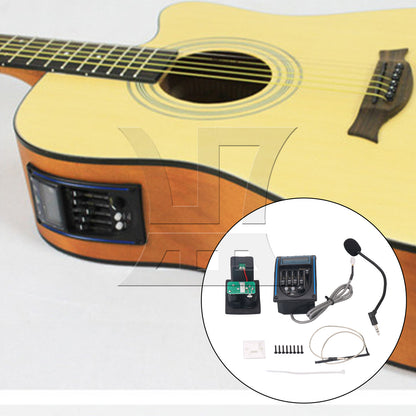 BQLZR 2 Sets RK-4M5-Band EQ with LCD Tuner and Microphone Guitar Replacement Parts