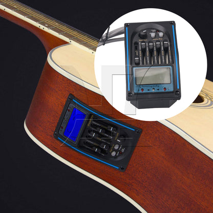 BQLZR 2 Sets RK-4M5-Band EQ with LCD Tuner and Microphone Guitar Replacement Parts