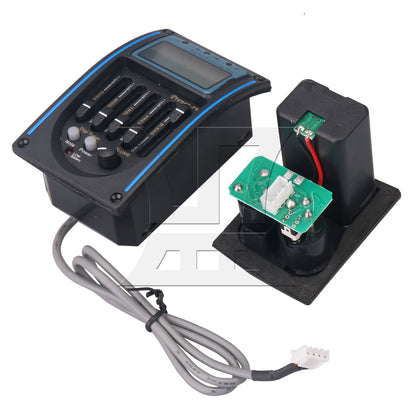 BQLZR 2 Sets RK-4M5-Band EQ with LCD Tuner and Microphone Guitar Replacement Parts