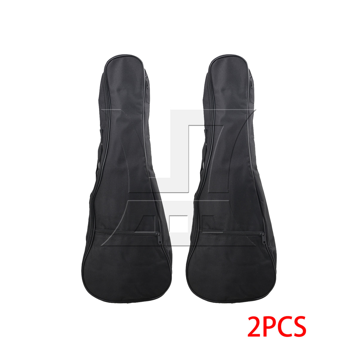 BQLZR 2pcs 23 Inch Foam Padded Ukulele Gig Bag Black Fashionable and Simple