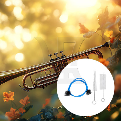 BQLZR 6pcs Trumpet Snake Brush for Trumpet Bends Tubing Accessories Blue