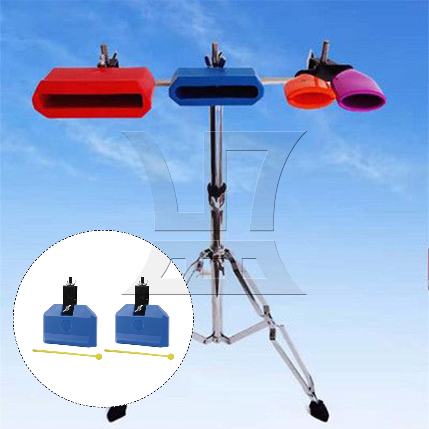 BQLZR  Drum Block Plastic Percussion Instruments Block Integral Clam