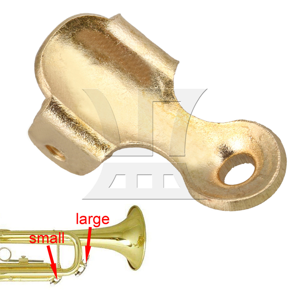 BQLZR 2 Sets Copper Trumpe Key Valve Silver for B Flat Trumpet Accessories