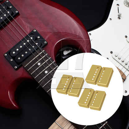 BQLZR 3 sets of gold guitar metal pickup housings