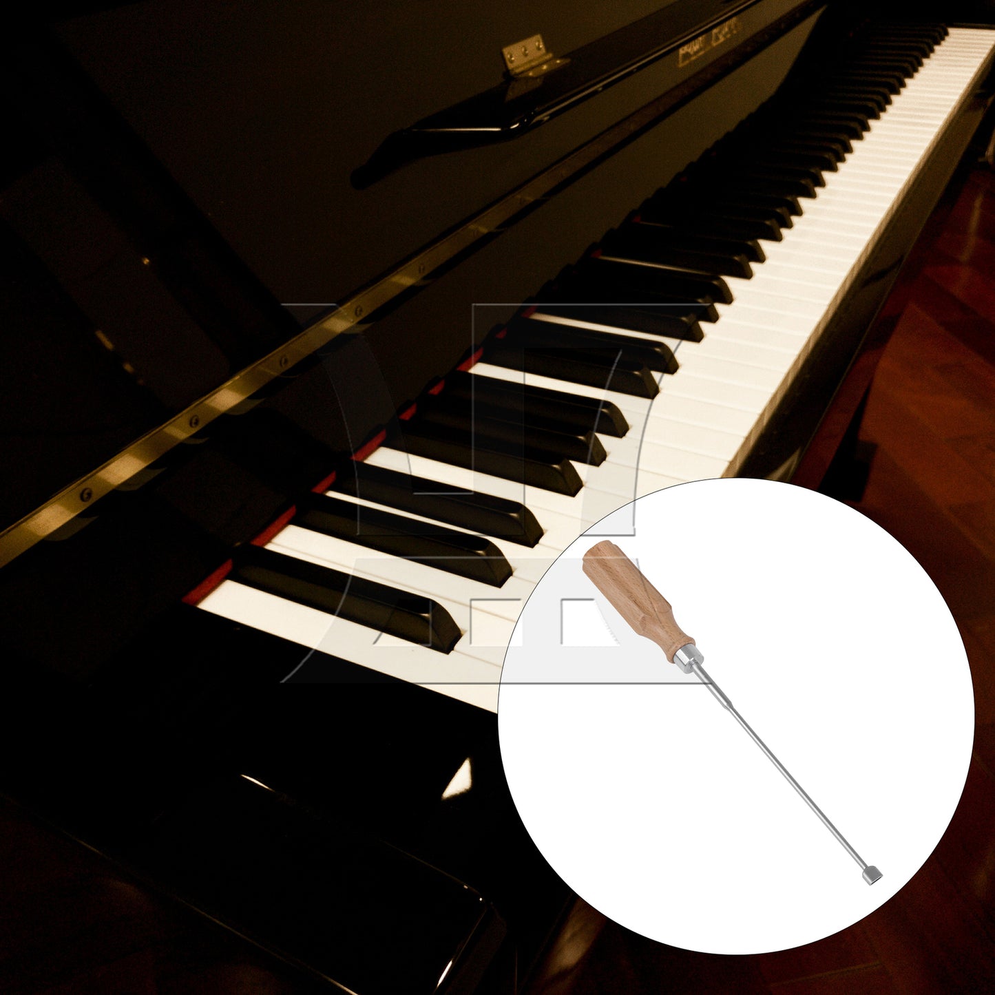 BQLZR Metal Piano Tuning Tools Piano Functional Wrench Silver for Professional Piano Tuners