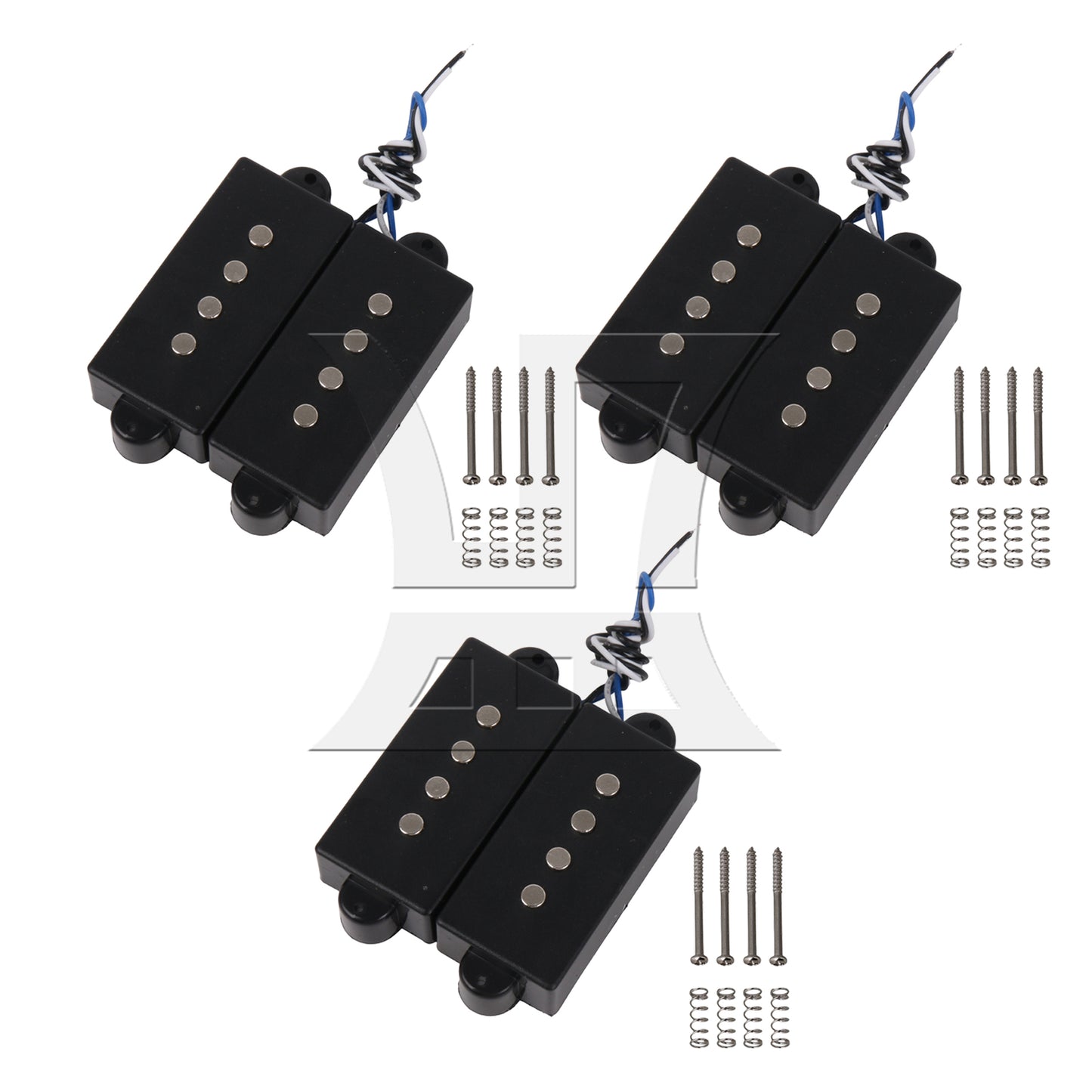 BQLZR 4-String Pickup for Electric Bass Parts w/ Screwdriver Screws Spring