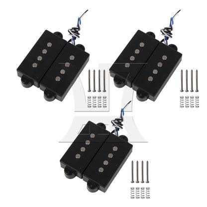 BQLZR 4-String Pickup for Electric Bass Parts w/ Screwdriver Screws Spring