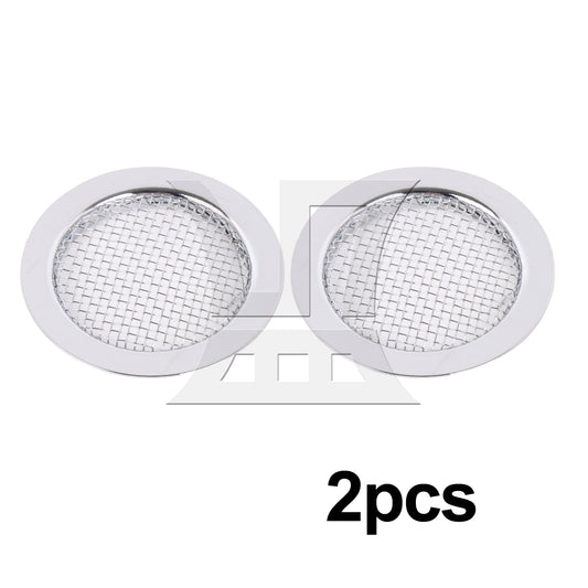 BQLZR 2pcs Zinc Alloy 6 String Dobro Guitar Resonator Screen Sound Hole Cover for Street Performance