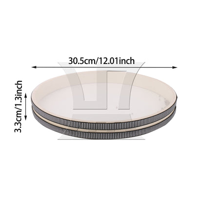 BQLZR 1 Set Of 3 Pieces Wave Beaded Marine Drums, Smooth Surface 12 Inches