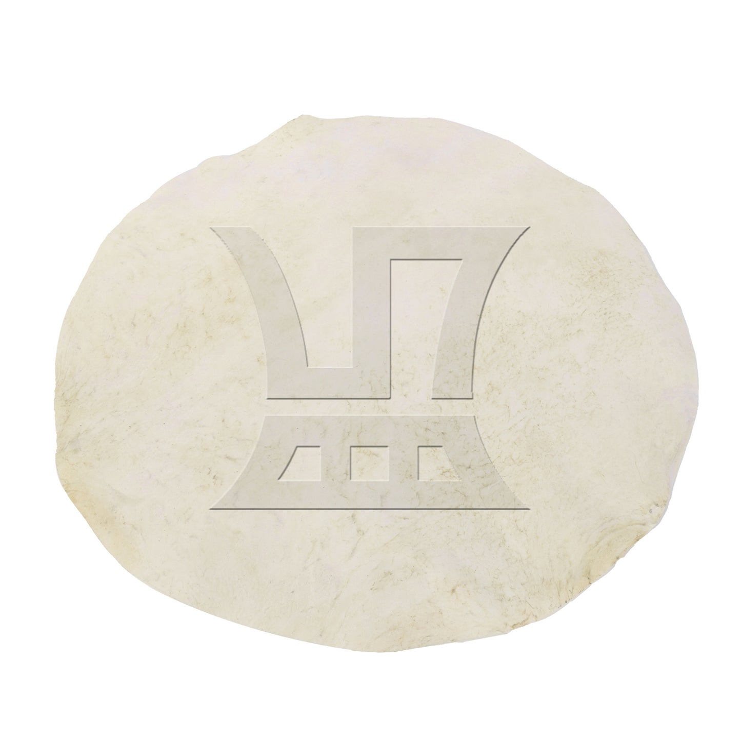BQLZR 1 Set Of 2 Pieces African Drum Heads 17.72 Inches Beige, Very Thick, With Rotating Punch Pliers 0.2-0.45cm