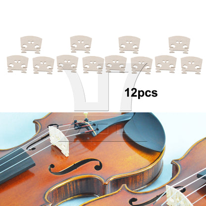 BQLZR 4/4 Violin Semi Fitted Fiddle String Wooden Bridge 1.85x1.57x0.24inch
