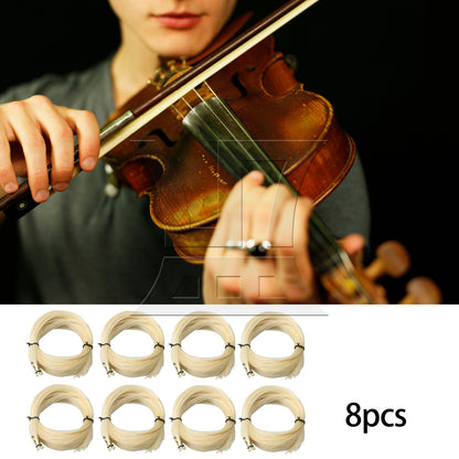 BQLZR 8 Sets Of 40 Pcs Violin Bow Hairs, High-Quality Materials