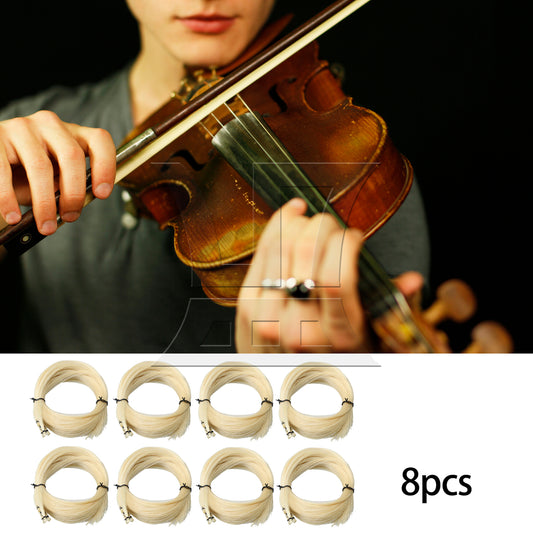 BQLZR 8 Sets Of 40 Pcs Violin Bow Hairs, High-Quality Materials