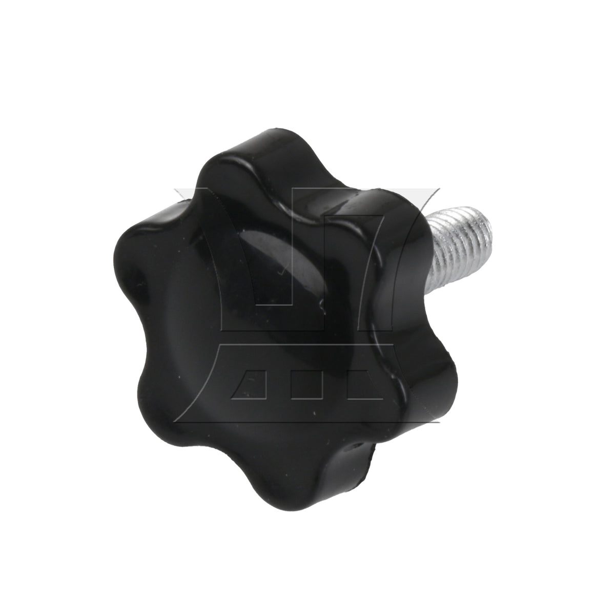 BQLZR  Hex Shaped Metal Clamping Screws Hand Star Knobs with Nuts M5 x 16mm