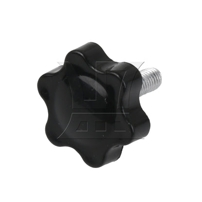 BQLZR  Hex Shaped Metal Clamping Screws Hand Star Knobs with Nuts M5 x 16mm