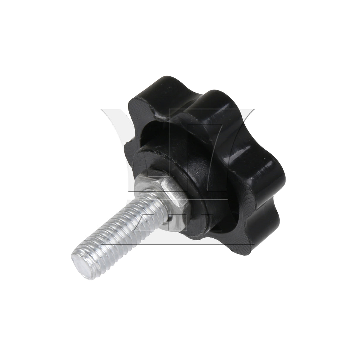 BQLZR  Hex Shaped Metal Clamping Screws Hand Star Knobs with Nuts M5 x 16mm