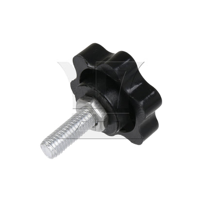 BQLZR  Hex Shaped Metal Clamping Screws Hand Star Knobs with Nuts M5 x 16mm