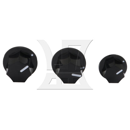 BQLZR 1 Set Of 12-Piece Potentiometer Rotating Knobs, Heptagonal Design
