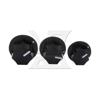 BQLZR 1 Set Of 12-Piece Potentiometer Rotating Knobs, Heptagonal Design