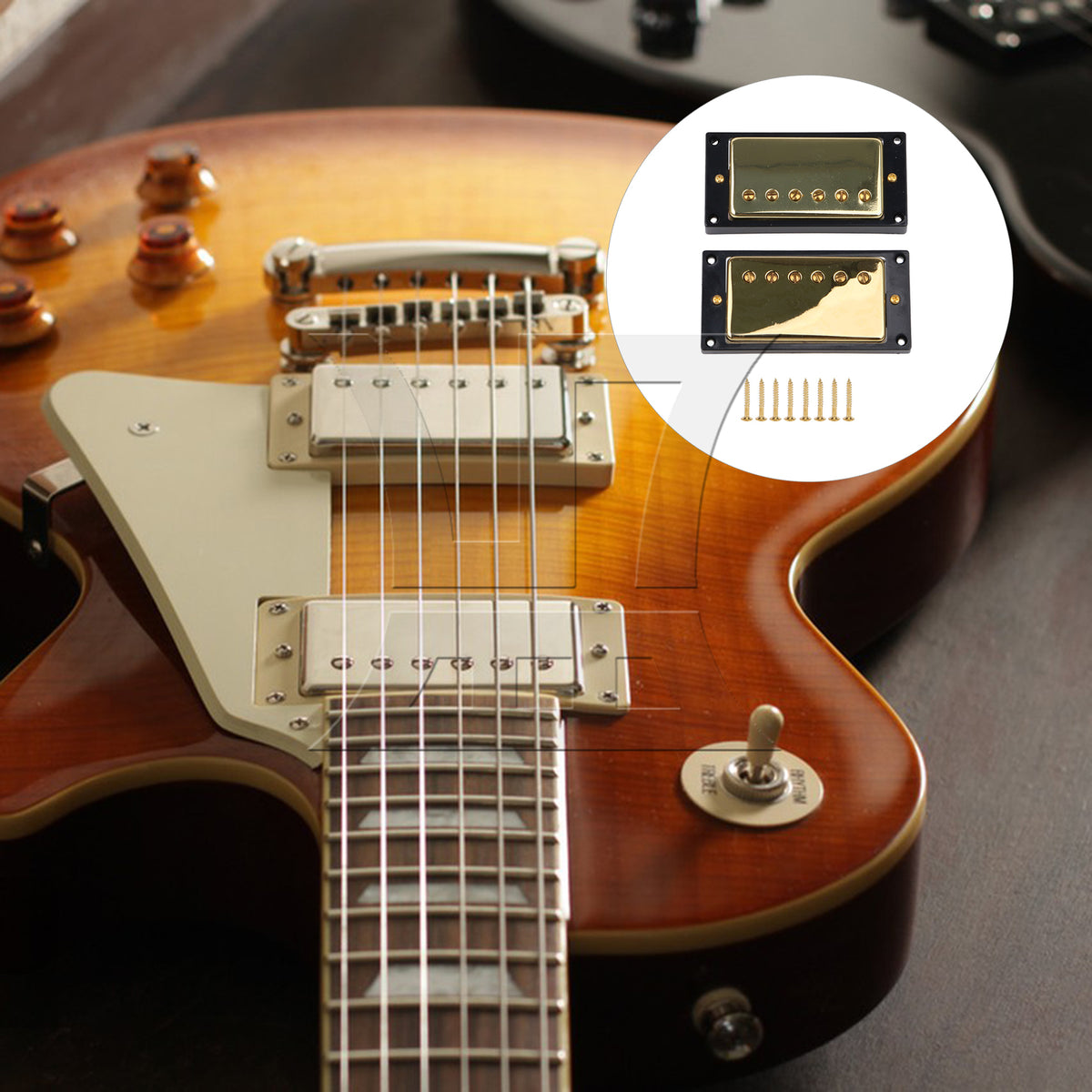 BQLZR 15 Sets Of 30-Piece Guitar Dual-Coil Pickups, High-Quality Material