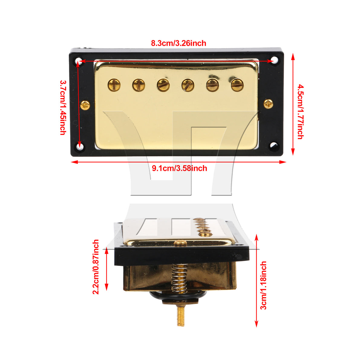 BQLZR 15 Sets Of 30-Piece Guitar Dual-Coil Pickups, High-Quality Material