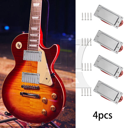 BQLZR Mini Double Coil Electric Guitar Pickup Replacement Parts 9.2x3.7cm