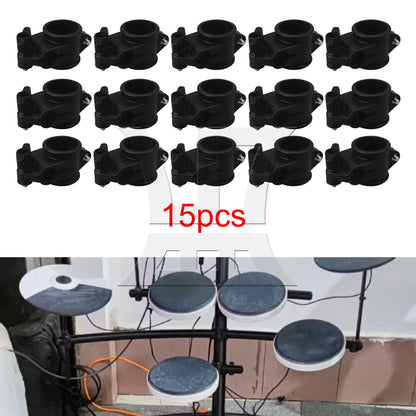 BQLZ Plastic Electronic Drum Rack Mouth Diameter 1.9cm Black for Extended Installation of Electronic Cymbal Holder