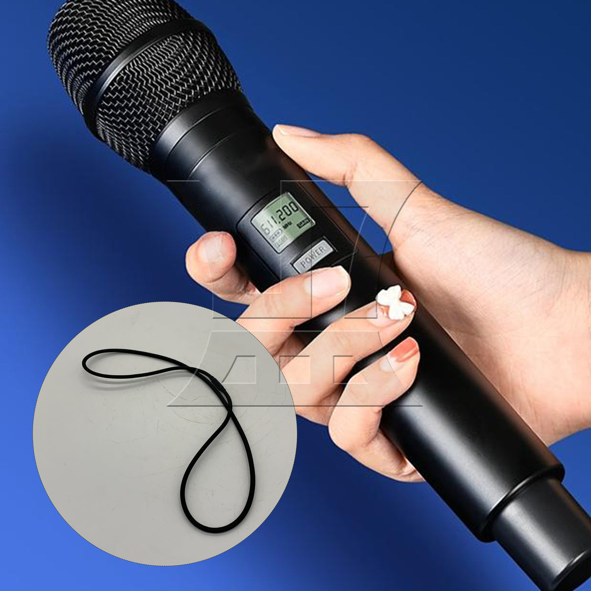 BQLZR 20pcs Shock-Proof Frame Rubber Band, Black, Suitable For Fixed Microphone