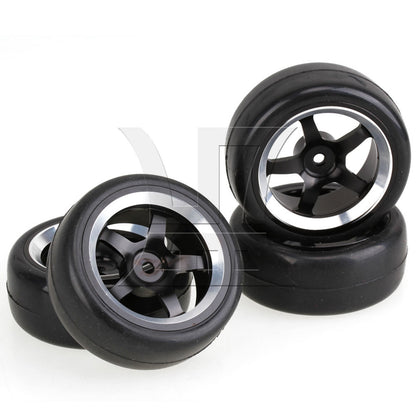 BQLZR  Aluminum Alloy Wheel RC 1:10 On-Road Black Wheel Rims