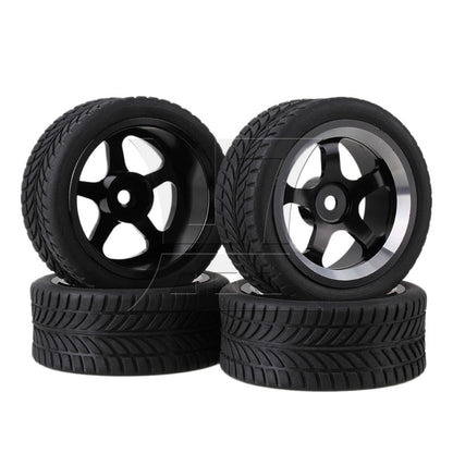 BQLZR  Aluminum Alloy Wheel RC 1:10 On-Road Black Wheel Rims