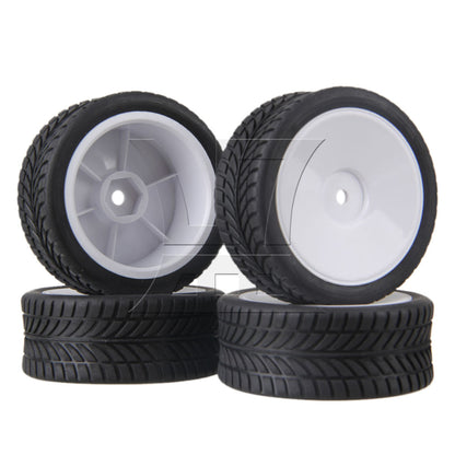 BQLZR Black Rubber Tyre for RC 1:10 On Road Racing Car Model Car Spare Parts Tire