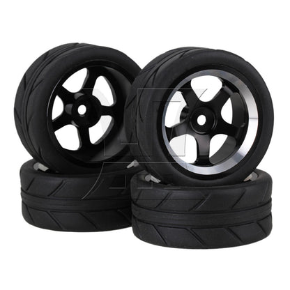 BQLZR  Aluminum Alloy Wheel RC 1:10 On-Road Black Wheel Rims