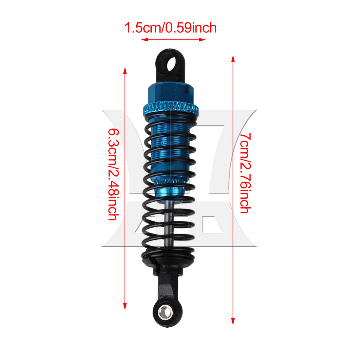 BQLZR 4 x Blue Aluminum A285004 Shock Absorber for RC 1:16 Car Upgrade Parts