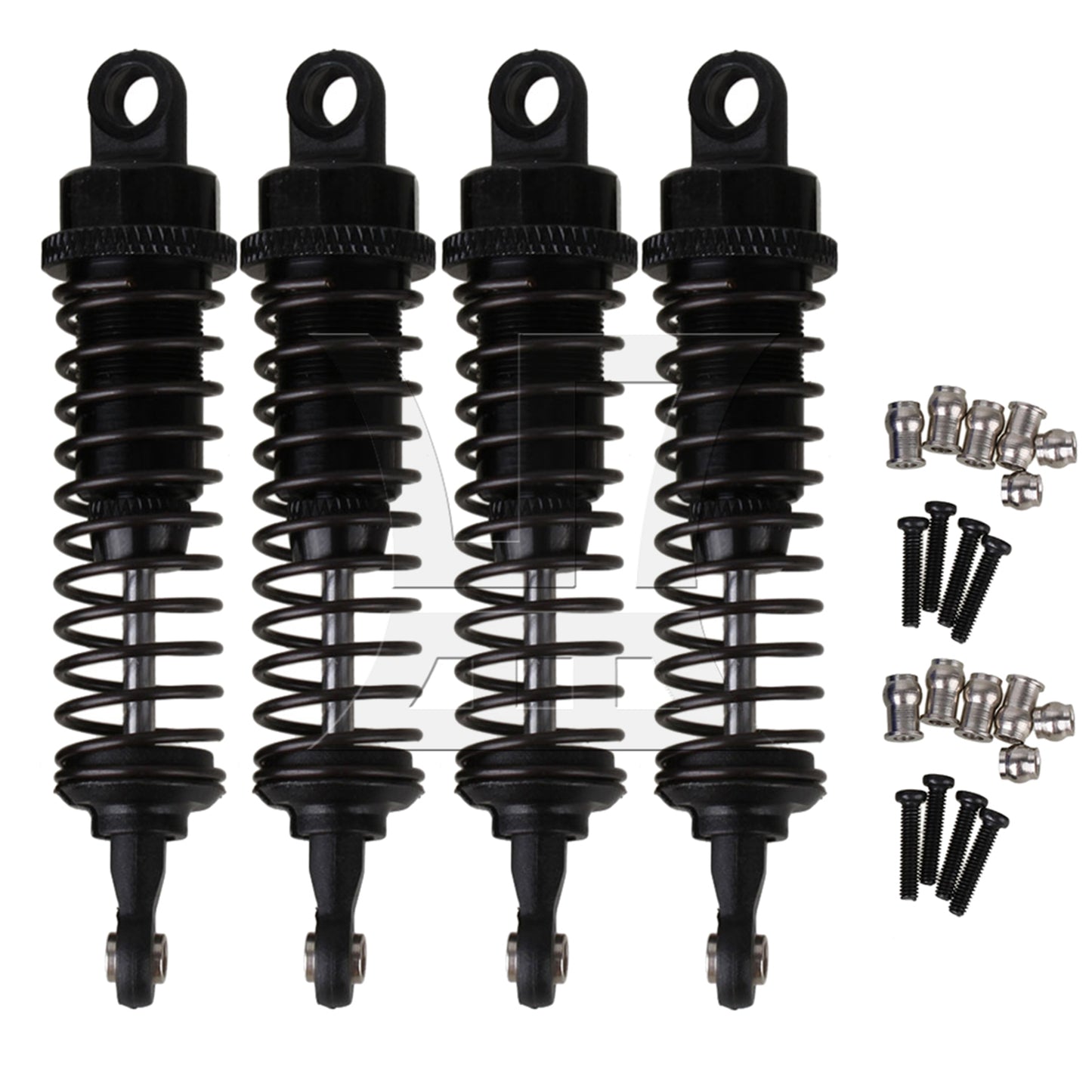 BQLZR 2x Black 68mm Length 15mm Width Alloy A285004BL Shock Absorber for RC 1:16 Car