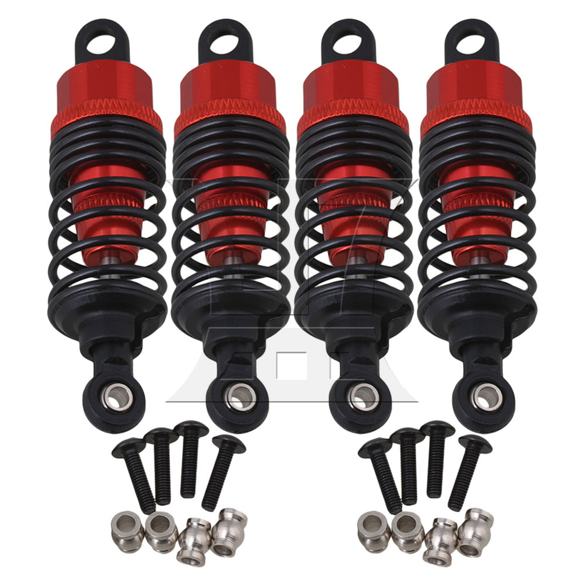 BQLZR 4x BQLZR Red Alloy RC1:10 On Road Car Shock Absorber for HPI RS4 SPORT3