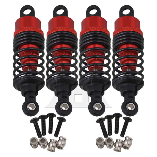 BQLZR 4x BQLZR Red Alloy RC1:10 On Road Car Shock Absorber for HPI RS4 SPORT3