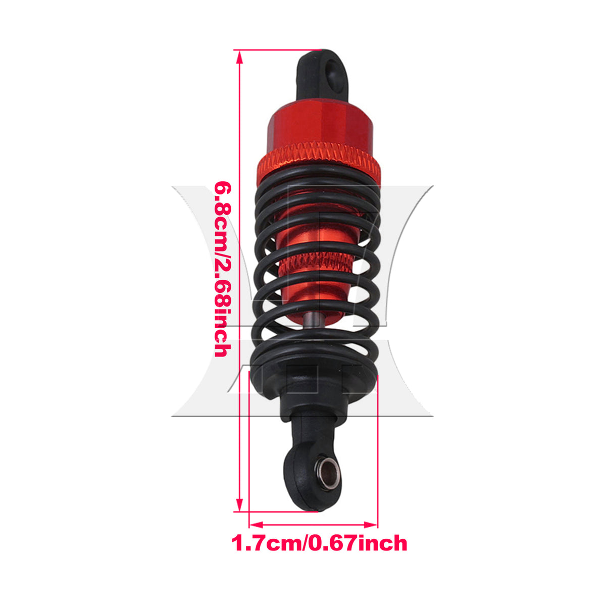 BQLZR 4x BQLZR Red Alloy RC1:10 On Road Car Shock Absorber for HPI RS4 SPORT3